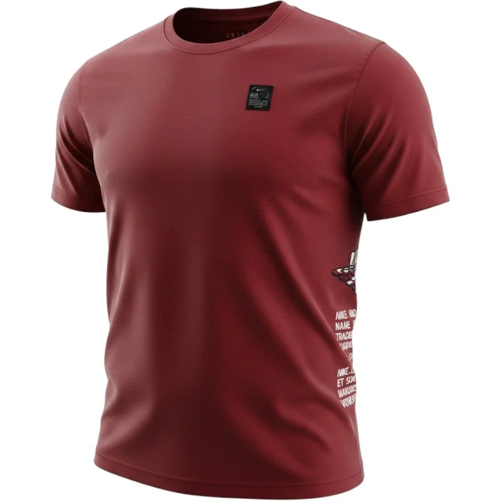Jordan 3XL Red Short Sleeve Wings Side Graphic T-Shirt Nike Air‎ Upside Down Tag